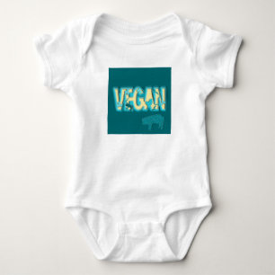 Vegane Papierausschnitt Baby Strampler