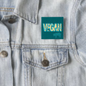 Vegane Papierausschnitt Button (Beispiel)