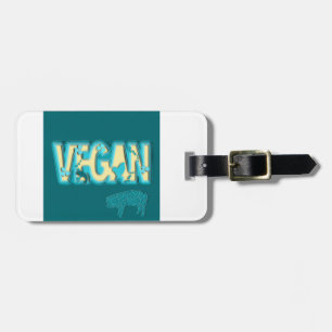 Vegane Papierausschnitt Gepäckanhänger