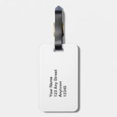 Vegane Papierausschnitt Gepäckanhänger (Rückseite vertikal)