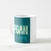 Vegane Papierausschnitt Kaffeetasse (Vorderseite Links)