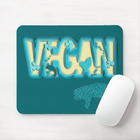 Vegane Papierausschnitt Mousepad (Mit Mouse)