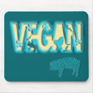 Vegane Papierausschnitt Mousepad