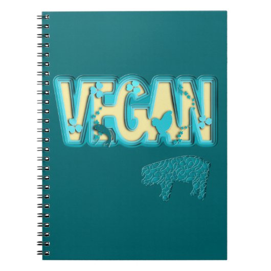 Vegane Papierausschnitt Notizblock (Vorderseite)