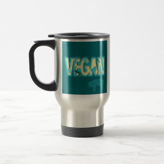 Vegane Papierausschnitt Reisebecher (Links)