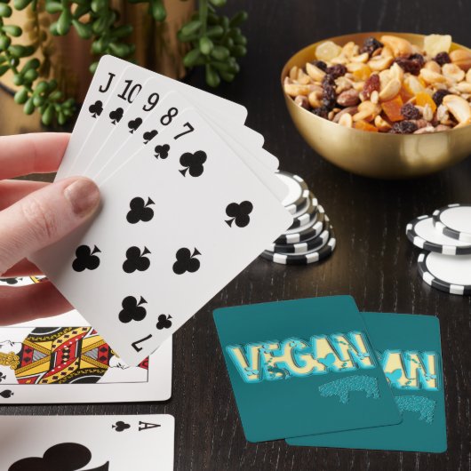 Vegane Papierausschnitt Spielkarten (In Situ)