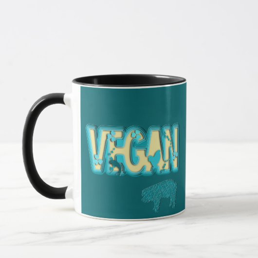 Vegane Papierausschnitt Tasse (Links)