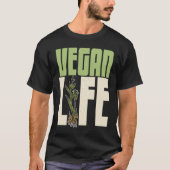 Vegane Pflanze Ernährung Grüntöne Nahrungsmittel S T-Shirt (Vorderseite)