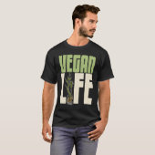 Vegane Pflanze Ernährung Grüntöne Nahrungsmittel S T-Shirt (Vorne ganz)