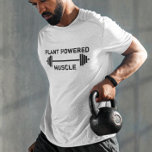 Vegane Pflanze Powered Muscle Weights Vegetarian T-Shirt<br><div class="desc">Dieses Design wurde mit digitaler Kunst erstellt. Sie können den Stil dieses Shirts ändern, indem Sie Mehr > unter der Option Stil auswählen. Es kann personalisiert sein, in dem Bereich bereitstellen oder anpassen, indem Sie den Klick, um weitere Option anpassen und den Namen, Initialen oder Wörter ändern. Sie können auch...</div>