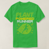 Vegane Pflanze Powered Runner 1 T-Shirt (Design vorne)