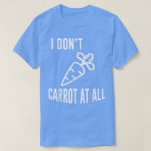 Vegane pflanzliche Gemüsekarotten I Dont Carrot T-Shirt (Design vorne)