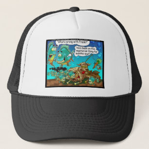 Vegane Piranhas Lustige Unkonventionelle Cartoon G Truckerkappe