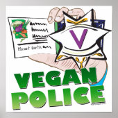 Vegane Polizei Poster (Vorne)