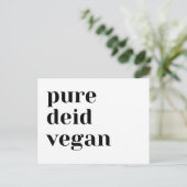 Vegane Postkarte (Stehend Vorderseite)
