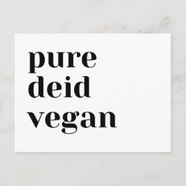 Vegane Postkarte