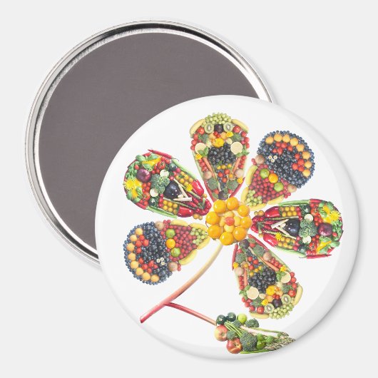 VEGANE PowerFlower Magnet (Vorderseite/Rückseite)