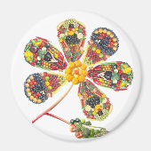 VEGANE PowerFlower Magnet (Vorne)