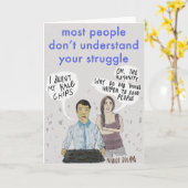 Vegane Probleme Karte (Gelbe Blume)