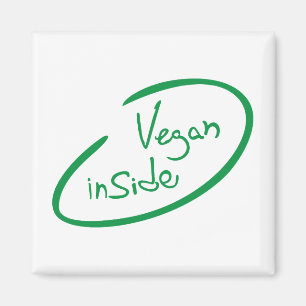 Vegane Produkte Magnet