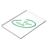 Vegane Produkte Notizblock (Linke Seite)