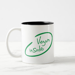 Vegane Produkte Zweifarbige Tasse