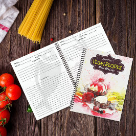 Vegane Rezepte mit Liebe Notizblock