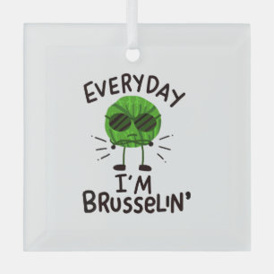 Vegane Rosenkohl Ornament Aus Glas