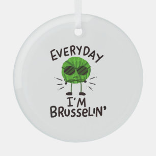 Vegane Rosenkohl Ornament Aus Glas