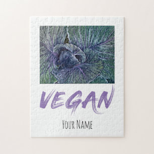 Vegane Rote-Rüben-Vintage-Geschenke Puzzle