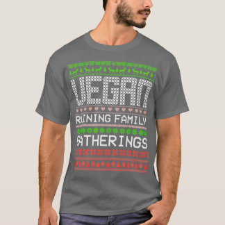 Vegane Ruiningfamilien-Ansammlungen Vegan Weihnach T-Shirt