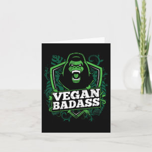 Vegane schlechte Fitness Gorilla Bodybuilding Best Karte