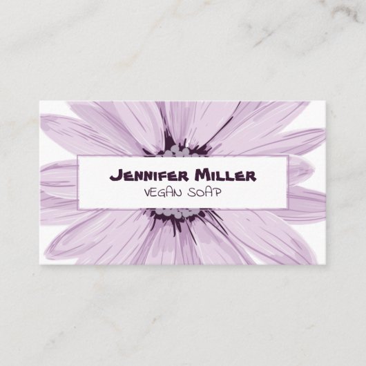 Vegane Seife Visitenkarte (Vorderseite)