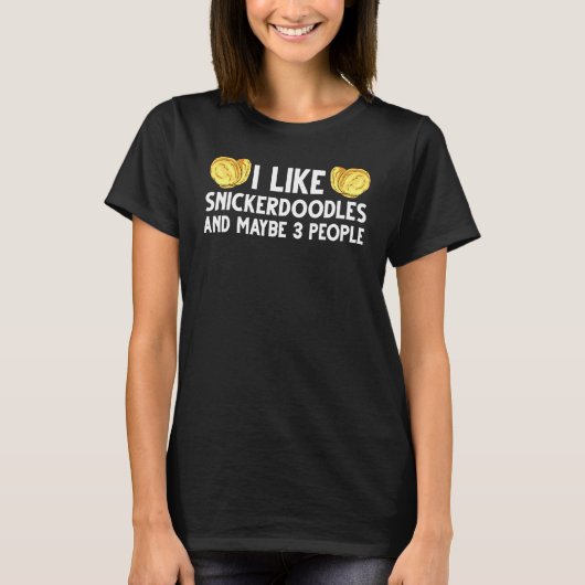 Vegane Snickerdoodle-Keks-Teig-Riegel T-Shirt (Vorderseite)