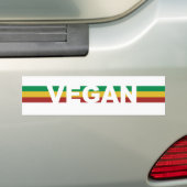 Vegane Streifen Rasta Autoaufkleber (Auf Auto)