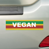 Vegane Streifen Rasta Autoaufkleber (Auf Auto)
