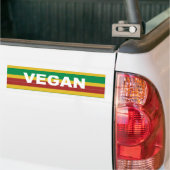 Vegane Streifen Rasta Autoaufkleber (Auf Lkw)