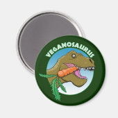 Vegane T-Rex - Veganismus Spaß Magnet (Vorderseite/Rückseite)