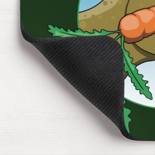 Vegane T-Rex - Veganismus Spaß Mousepad (Ecke)