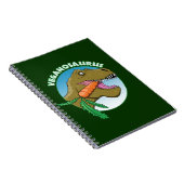 Vegane T-Rex - Veganismus Spaß Notizblock (Rechte Seite)
