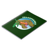 Vegane T-Rex - Veganismus Spaß Notizblock (Linke Seite)