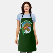 Vegane T-Rex - Veganismus Spaß Schürze (Getragen)