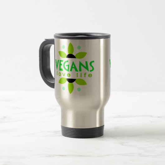 Vegane Tasse (Vorderseite Links)