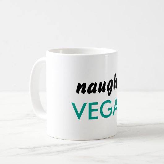 Vegane Tasse (Vorderseite Links)