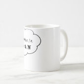 Vegane Tasse, denke ich, dass deshalb ich vegane Kaffeetasse (VorderseiteRechts)