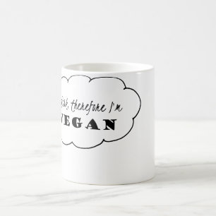 Vegane Tasse, denke ich, dass deshalb ich vegane Kaffeetasse