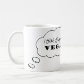 Vegane Tasse, denke ich, dass deshalb ich vegane Kaffeetasse (Links)