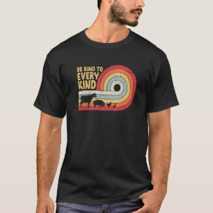 Vegane Tiere Anti-Fleisch Vegetarisch Veganismus V T-Shirt