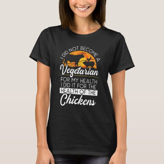 Vegane Tierrechte Gemüse Vegetarier T-Shirt (Vorderseite)