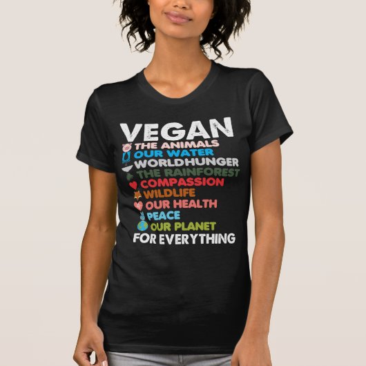 Vegane Tierrechte Schutz des Planeten Erde T-Shirt (Vorderseite)